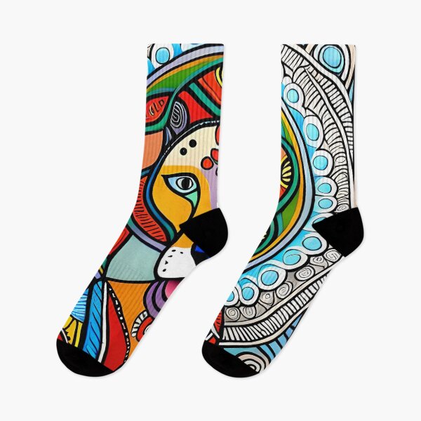Item preview, Furry Friends in Madhubani Style dog designed and sold by DogBook.