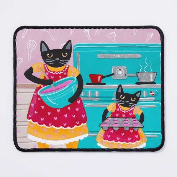 Item preview, Making Cupcakes with Cats designed and sold by KilkennyCat Art.