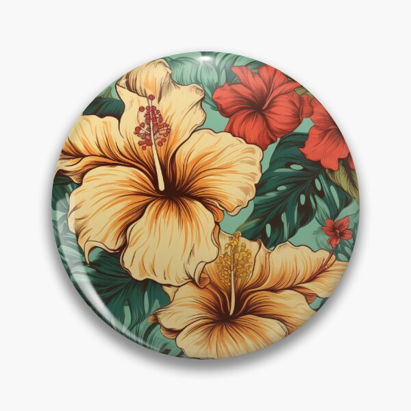 Item preview, Island Flowers designed and sold by PixelPatchwork.