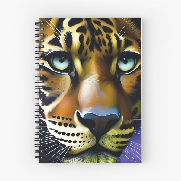 Artikelvorschau, Leopardenportrait, pastos, Ai Generated Art entworfen und verkauft von ACC .