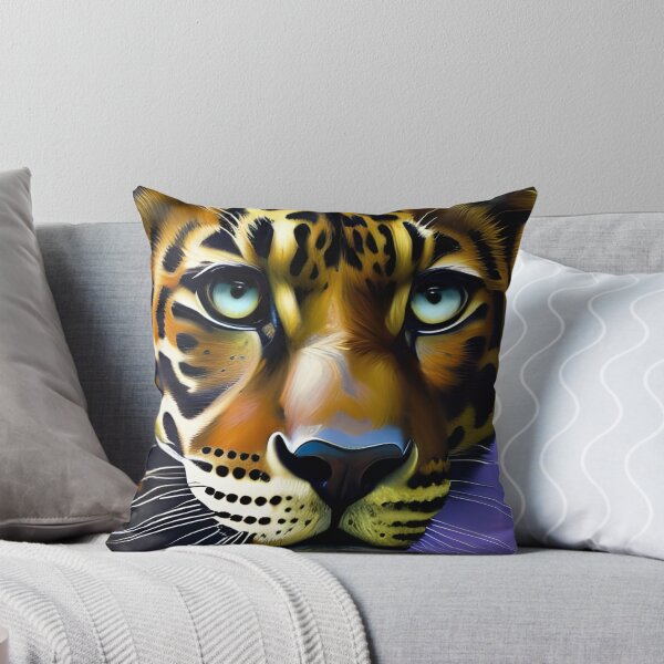 Artikelvorschau, Leopardenportrait, pastos, Ai Generated Art entworfen und verkauft von ACC .