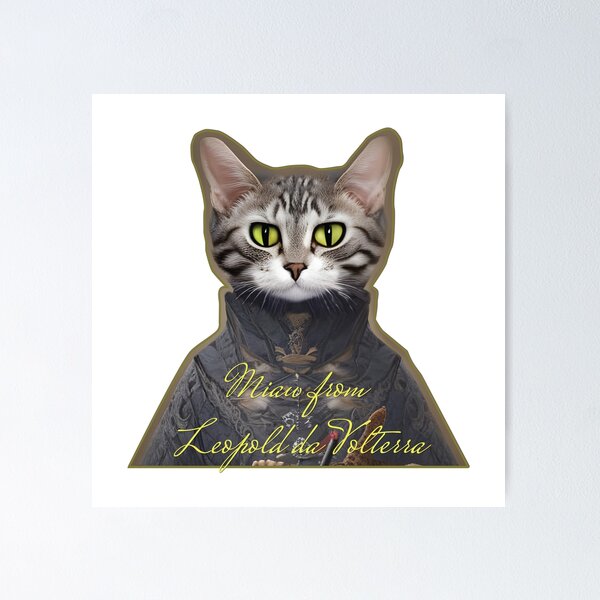 Item preview, The Majestic Meow: Royal  Cat Art with a Funny Twist designed and sold by Molnarisa.
