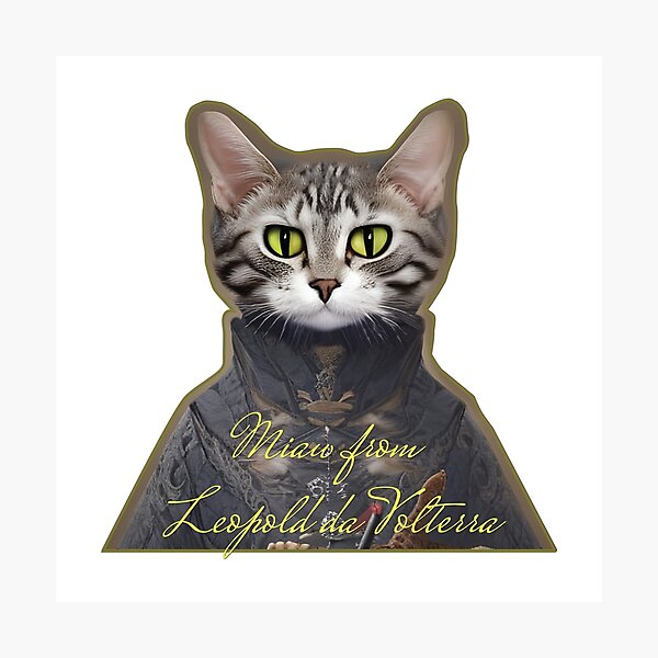 Item preview, The Majestic Meow: Royal  Cat Art with a Funny Twist designed and sold by Molnarisa.