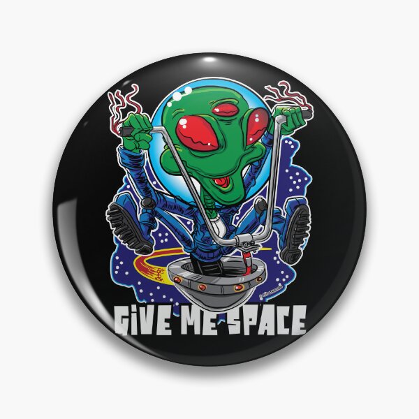 Item preview, Give Me Space Alien UFO with Handlebars designed and sold by eShirtLabs.