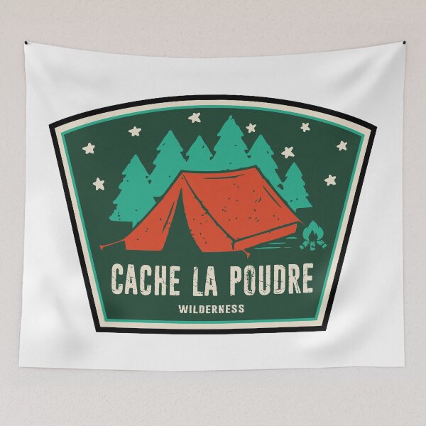 Aperçu de l'œuvre Cache La Poudre Wilderness Colorado Camping créée et vendue par Esskay Designs.