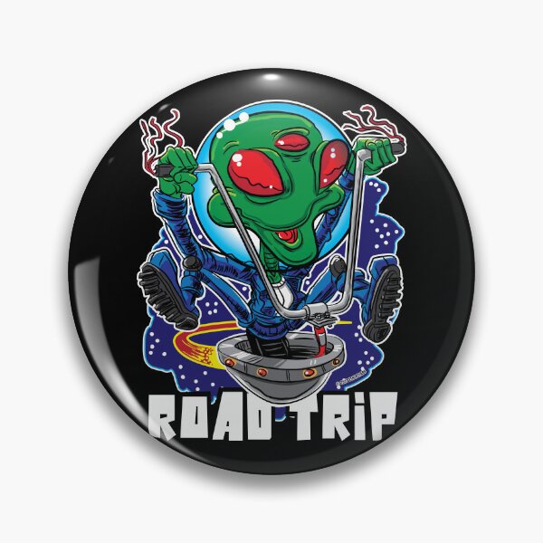 Item preview, Road Trip Alien UFO with Handlebars designed and sold by eShirtLabs.