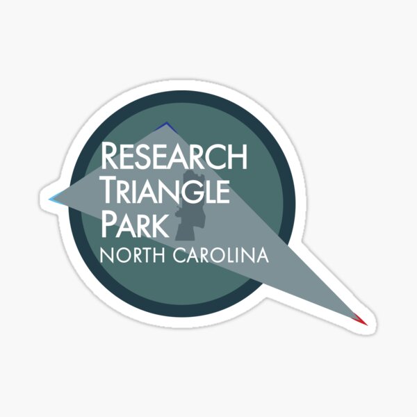 "Research Triangle Park (RTP), North Carolina" Sticker for Sale by