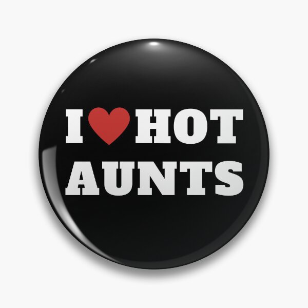 Item preview, I Love Hot Aunts Funny Red Heart Retro Vintage Design designed and sold by backham-design.