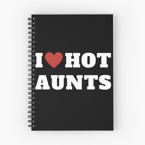 Item preview, I Love Hot Aunts Funny Red Heart Retro Vintage Design designed and sold by backham-design.