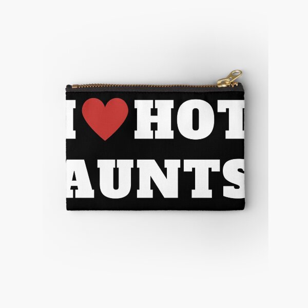 Item preview, I Love Hot Aunts Funny Red Heart Retro Vintage Design designed and sold by backham-design.