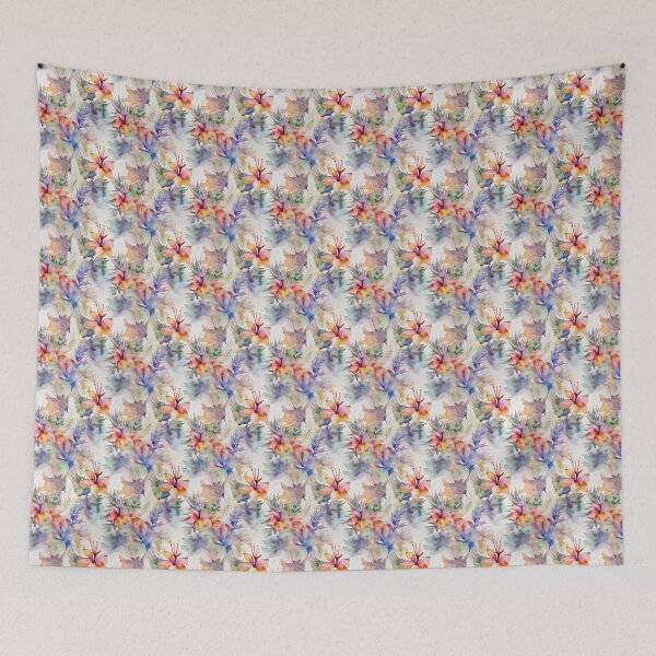 Item preview, Tropical Watercolor Garden designed and sold by PixelPatchwork.