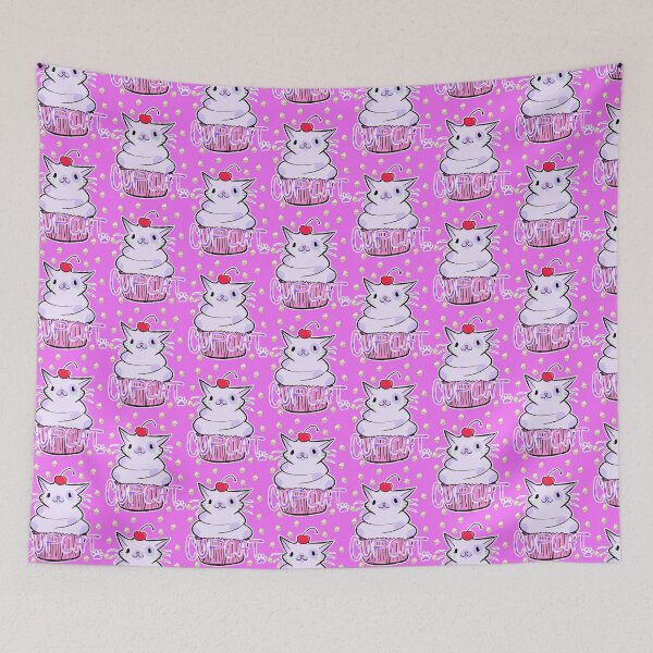 Item preview, Kawaii Japan Cat Collection - Cute Chibi Kitten T-Shirt - CupCake Cat designed and sold by FotoLibreStudio.