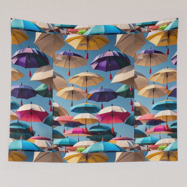 Item preview, Umbrellas In The Sky designed and sold by thetravellerset.