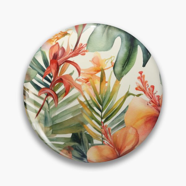 Item preview, Watercolor Flower Paradise designed and sold by PixelPatchwork.
