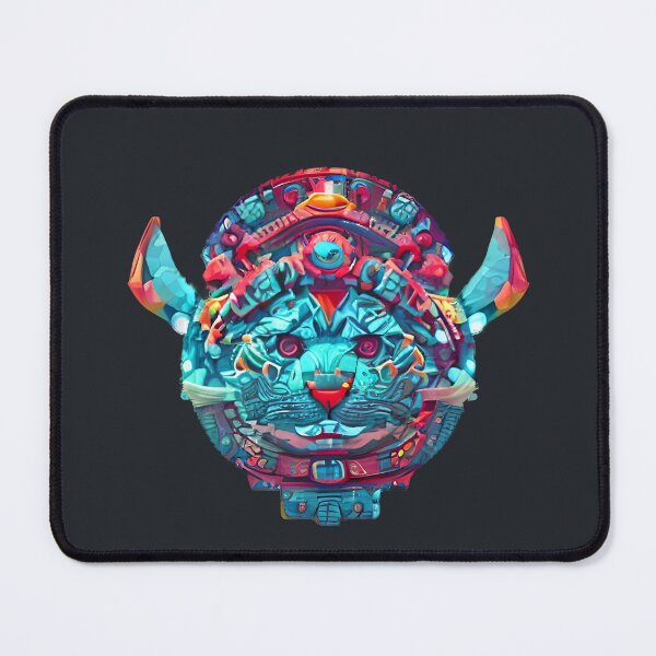 Item preview, Neon Feline Warrior Emblem designed and sold by Chubuter.