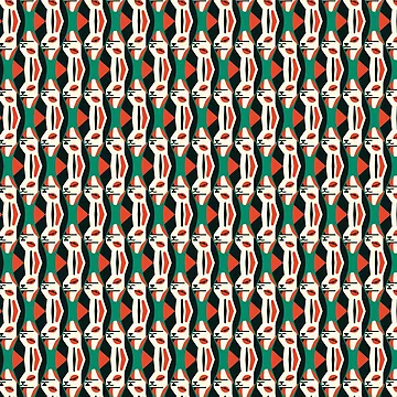 Artwork thumbnail, Trippy Rabbit Pattern by theWeppen