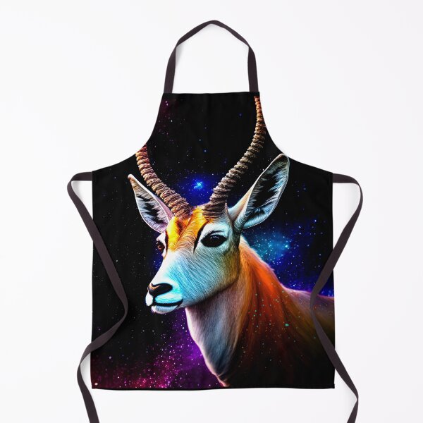 Item preview, Good Ol' Antelope Critter Magnificent Antelope Gazing at the Colorful Starry Sky showing how majestic and beautiful this critter is. designed and sold by SeaStories88.