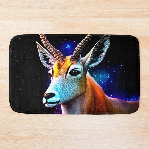 Item preview, Good Ol' Antelope Critter Magnificent Antelope Gazing at the Colorful Starry Sky showing how majestic and beautiful this critter is. designed and sold by SeaStories88.
