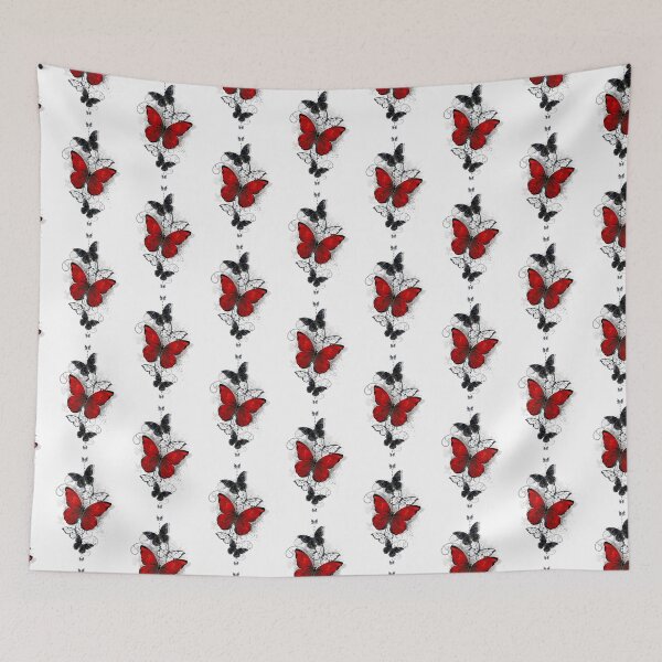 Item preview, Red and Black Butterflies designed and sold by Blackmoon9.