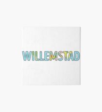 Willemstad World Map - Cool Curaçao Traveler Gift Art Board