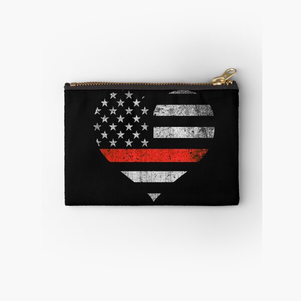 Item preview, Firefighter Red Line Flag Heart designed and sold by bluelinegear.