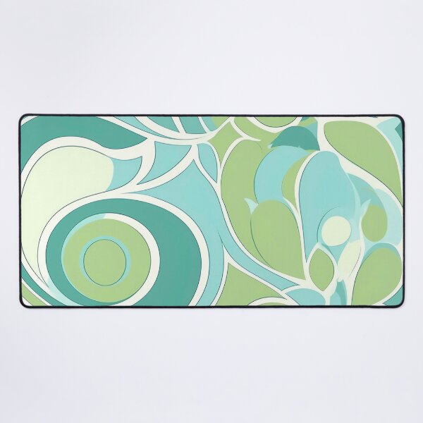Aperçu de l'œuvre Motif de vagues rétro groovy dans des couleurs pastel créée et vendue par HujiolStudio.