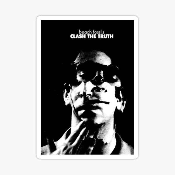 Item preview, beach fossils clash the truth album cover sticker designed and sold by incarnatedevil.
