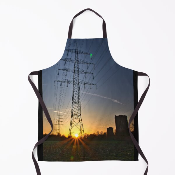 Item preview, Strommast im Sunset - Power pole in sunset - Ruhr area designed and sold by Ruhrpottpicture.