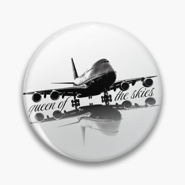 Item preview, Queen of the skies silhouette Pilot Captain First Officer Flight Crew Airplane designed and sold by AviationArtists.
