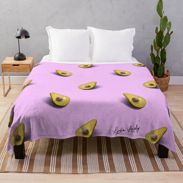 Item preview, Avocado pattern pastel yellow- purple background designed and sold by Studio Lydia  Lovely.
