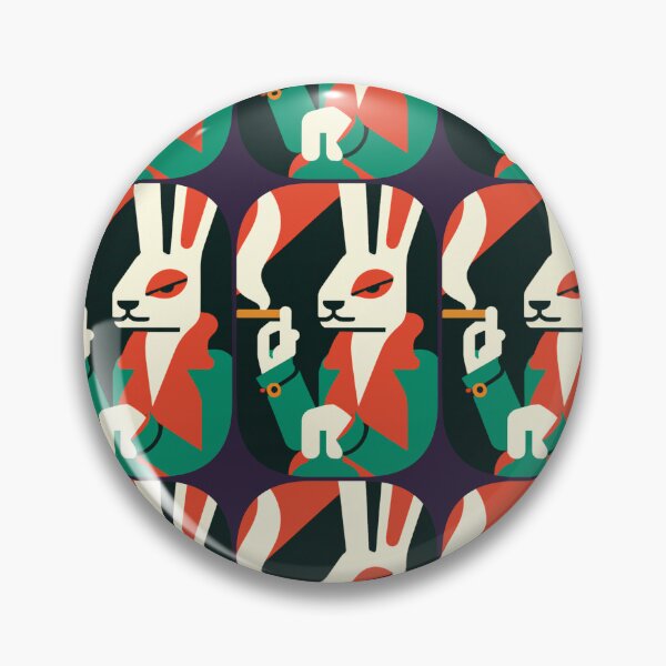 Item preview, Trippy Cool Rabbit Pattern designed and sold by theWeppen.