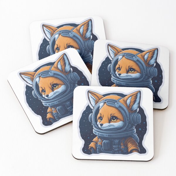 Item preview, Cute Space Fox Stickers designed and sold by designsbynino.