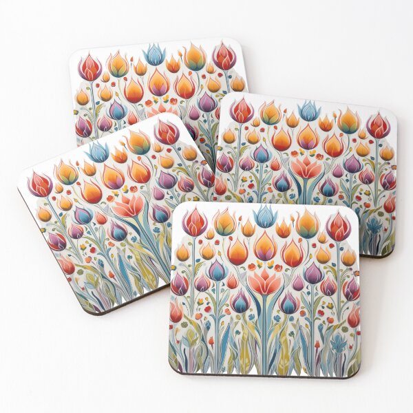 Item preview, Folk art flowers designed and sold by Hilary Thwaites.