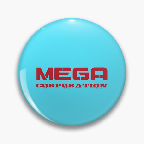 Item preview, Mega Corporation stickers and badges designed and sold by Dervishbunny.