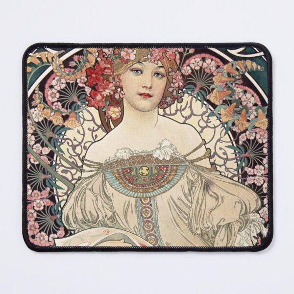Item preview, 19th-century Art nouveau poster by Alphonse Mucha under CC0 license. designed and sold by paulo silveira.