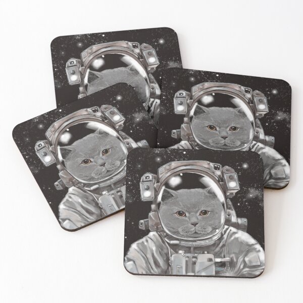 Item preview, Astronaut British Shorthair Selfie designed and sold by bignosework.