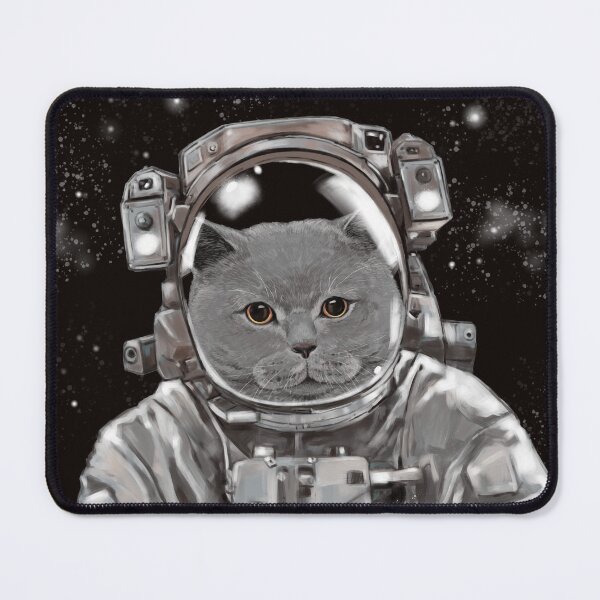 Item preview, Astronaut British Shorthair Selfie designed and sold by bignosework.