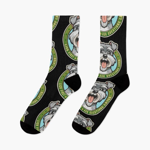 Item preview, Lick First Schnauzer Dog Design designed and sold by danielliamgill.