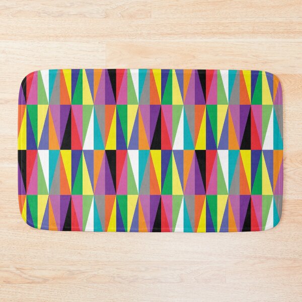 Item preview, Colourful Geometric Diamonds Pattern No.1 Red, Yellow, Blue designed and sold by QuestingPixel.