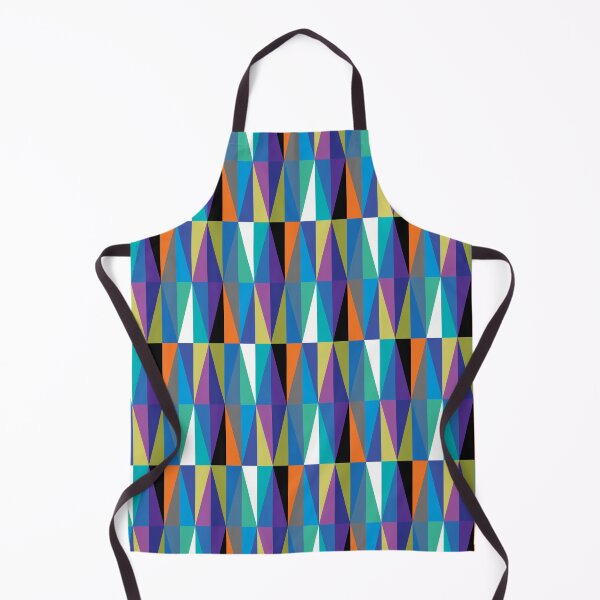 Item preview, Colourful Geometric Diamonds Pattern No.2 Blue, Orange, Black designed and sold by QuestingPixel.