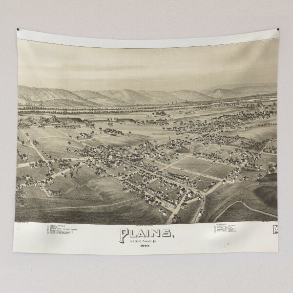 Item preview, Plains, Pennsylvania (1892) designed and sold by allhistory.