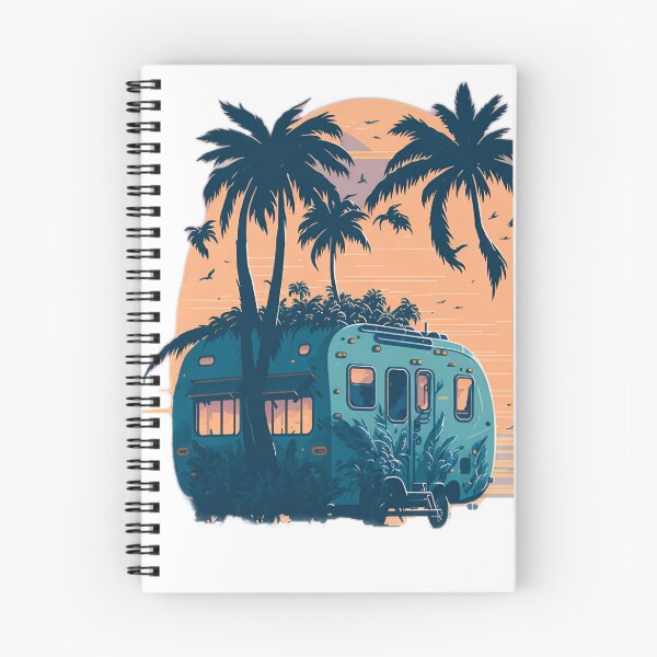 Item preview, Coastal Caravan Dreams: A Sunset Oasis The Perfect Getaway: Caravanning on the Beach designed and sold by RedArtG09.