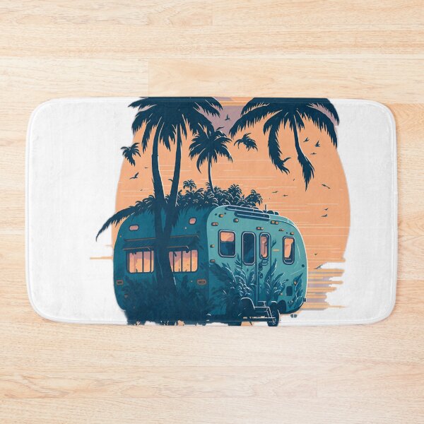 Item preview, Coastal Caravan Dreams: A Sunset Oasis The Perfect Getaway: Caravanning on the Beach designed and sold by RedArtG09.