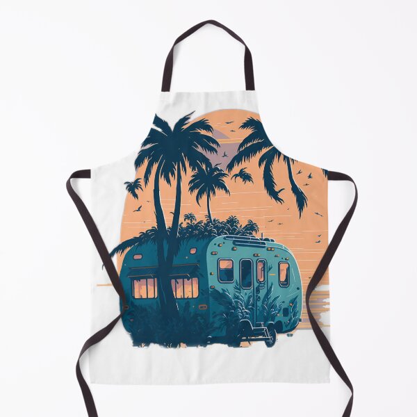 Item preview, Coastal Caravan Dreams: A Sunset Oasis The Perfect Getaway: Caravanning on the Beach designed and sold by RedArtG09.
