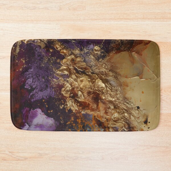 Item preview, Modern wabi-sabi style abstract marble gold leaf painting 21 designed and sold by UnaWu533.