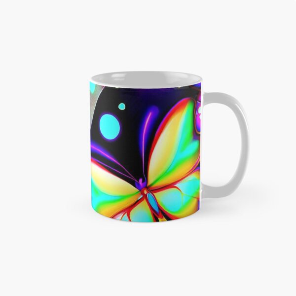 Artikelvorschau, Schmetterlinge, Tupfen, Blumen, Neon entworfen und verkauft von Printforluck.