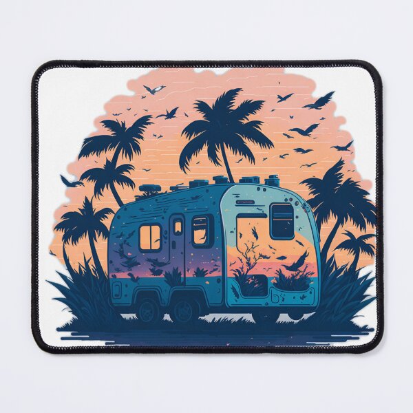 Item preview, Camping on the Beach: Coastal Caravan Adventure Caravan by the Sea: A Relaxing Beach Getaway designed and sold by RedArtG09.