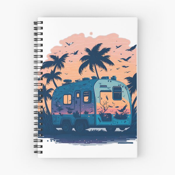 Item preview, Camping on the Beach: Coastal Caravan Adventure Caravan by the Sea: A Relaxing Beach Getaway designed and sold by RedArtG09.