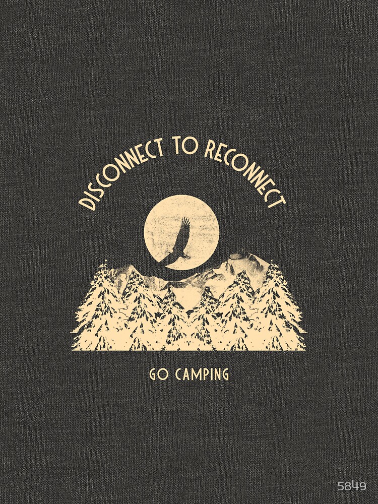Thumbnail 5 of 5, Pullover Hoodie, Disconnect to Reconnect Go Camping designed and sold by 5849.