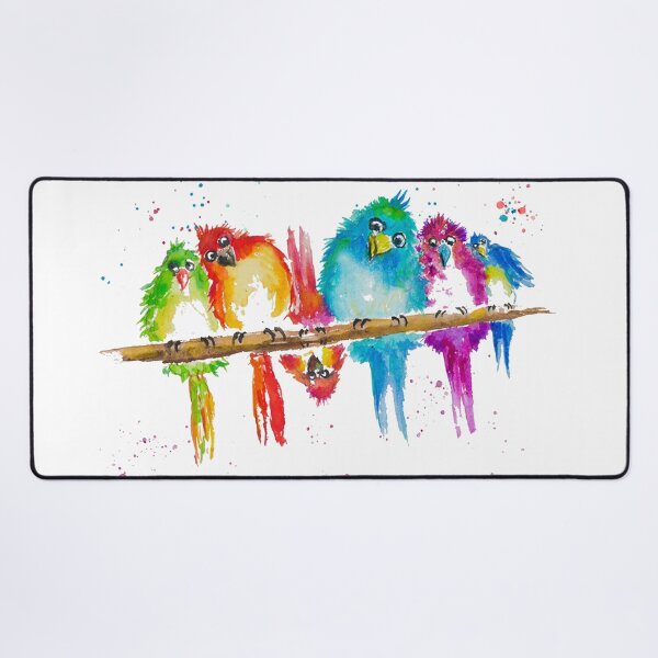 Item preview, Colorful birds 1 oblique 10CP6095 designed and sold by CorneliaPilz.